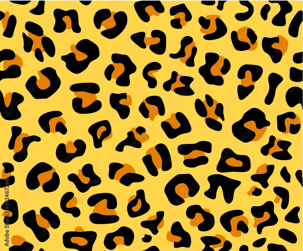 Vector illustration of the leopard skin texture Vector illustration of the leopard skin texture