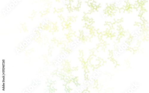 Light Green, Yellow vector template with artificial intelligence structure. © smaria2015