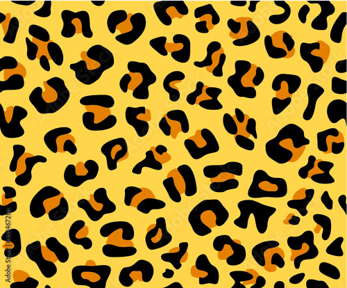 Vector illustration of the leopard skin texture