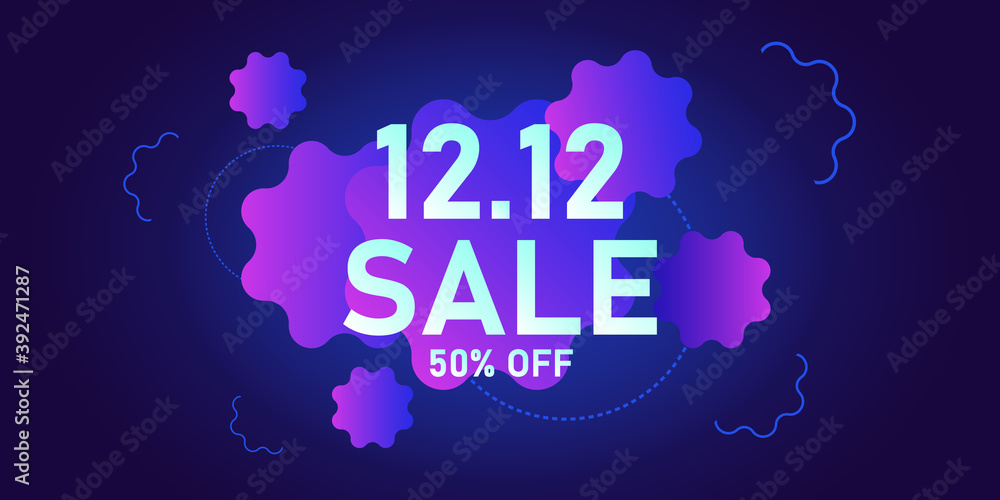 12.12 Sale abstract background with text 