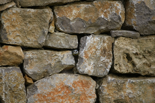 Mur de pierre sans joint, mur en pierre sèche