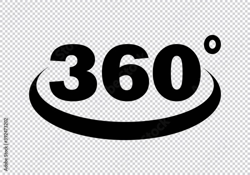 360 degrees Icon. 360 degrees Icon in Transparent background drawing by Illustration