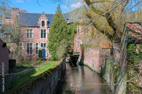 Photography Closeup shot of Groot Begijnhof Leuven in Leuven, Belgium
