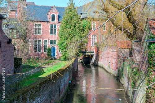 Photography Closeup shot of Groot Begijnhof Leuven in Leuven, Belgium
