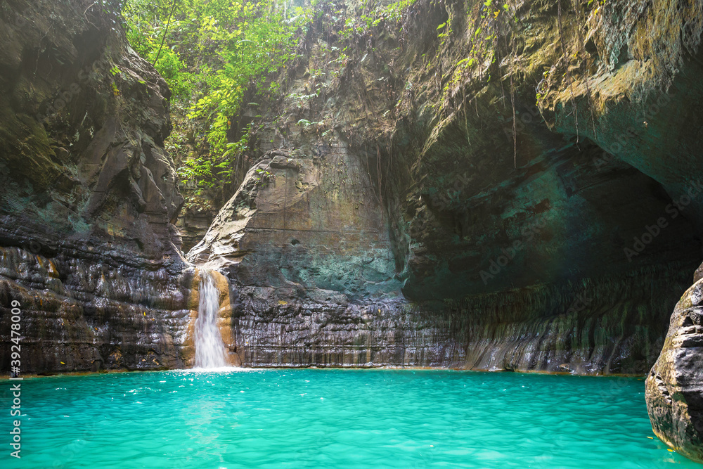 Naklejka premium The beautiful waterfall of sumba island