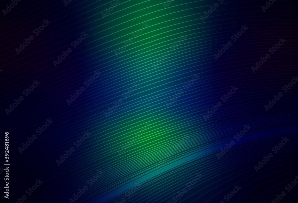 Dark Blue, Green vector blurred pattern.