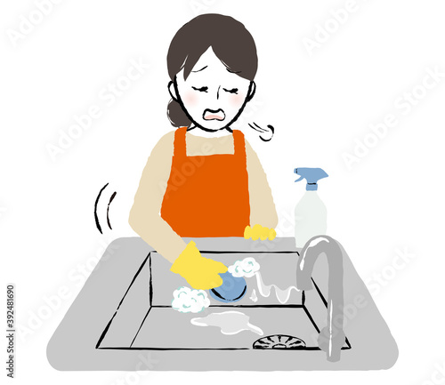 illustration of people and cleaning