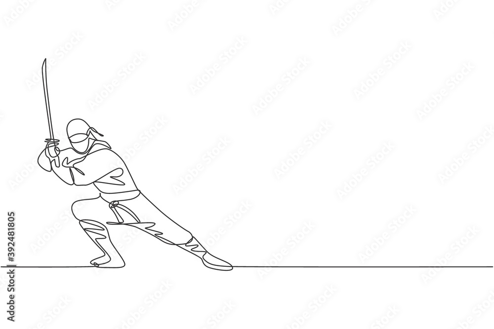 Ninja Pose Drawing