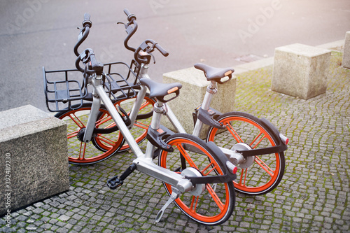 City bikes for rent in Berlin, Germany photo