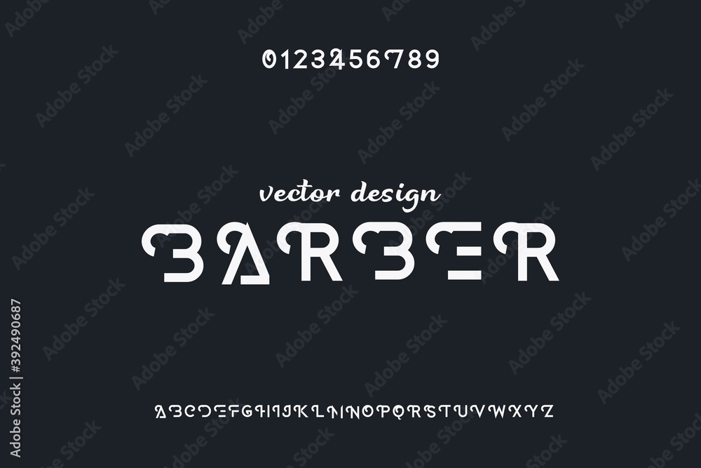 classic lettering, alphabet font, white and dark style background, typeface vector design
