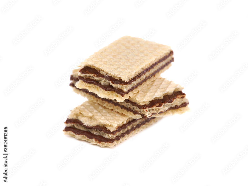 Wafers with chocolate chocolate filling isolated on white
Wafers with chocolate chocolate filling isolated on white