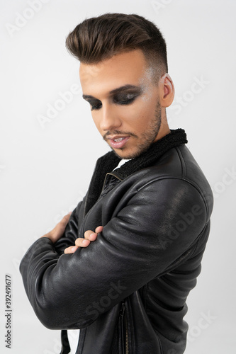 Jesus fashion makeup young beauty male © Astro Producciones