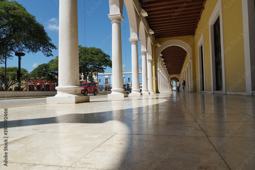 campeche, san francisco de campeche, mexico, buildings, historical, city centre, colonial, colors, travelling, yucatan