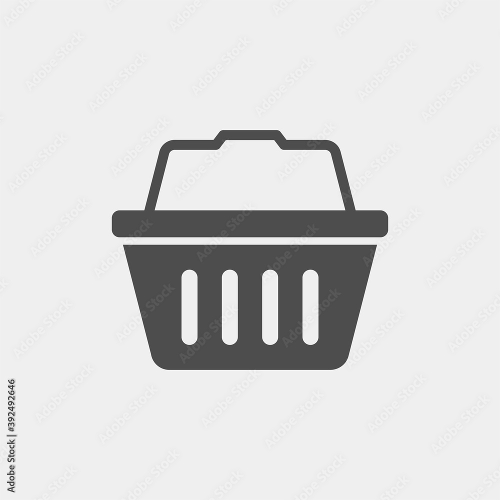 Basket flat vector icon. Buy flat vector icon. Market flat vector icon Basket flat vector icon. Buy flat vector icon. Market flat vector icon
