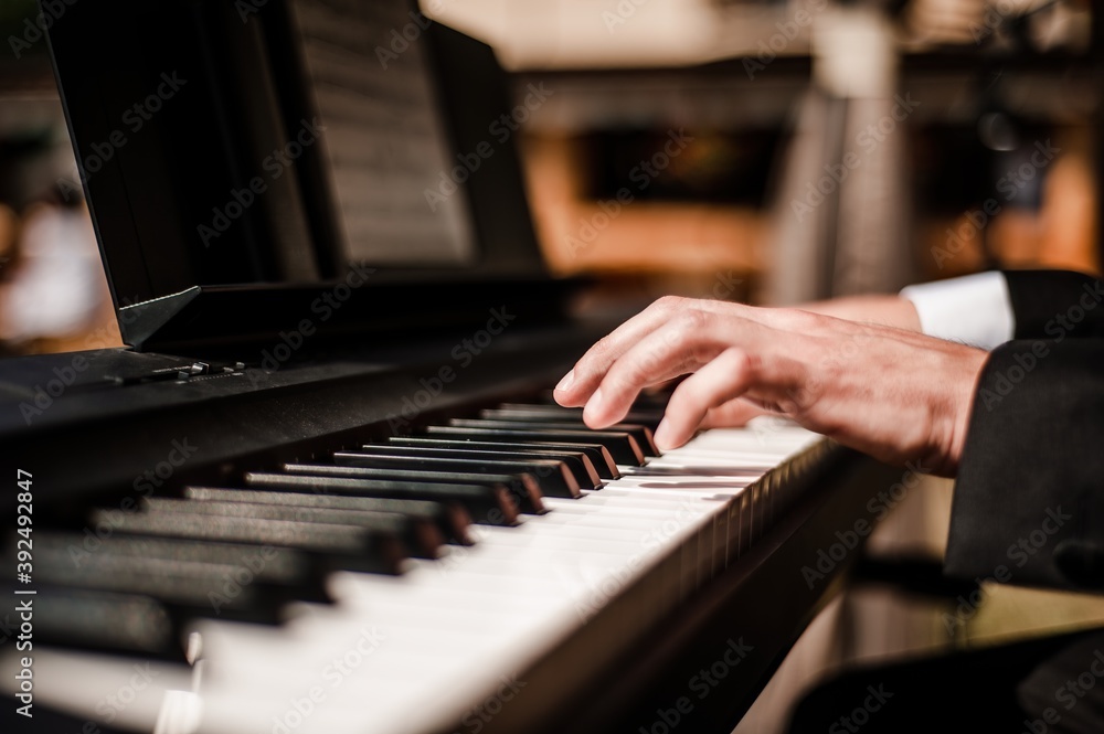 Fototapeta premium Weeding Pianist