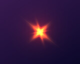 
Light effect for backgrounds and illustrations. New star, bright sun.
