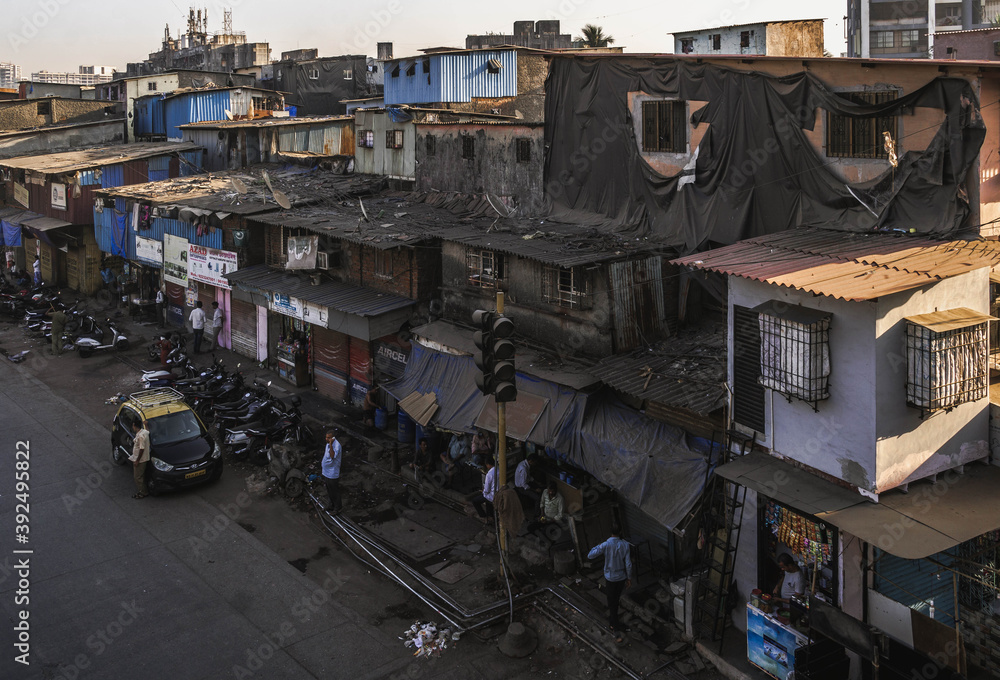 Dharavi is the largest slum in the world in the city of Mumbai in western India