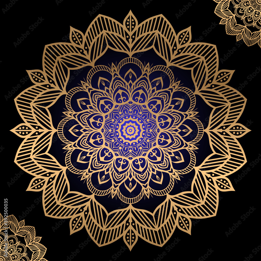 Luxury Elegant Mandala Vector Background Design Template. Mandala Islamic background Vector. Premium Mandala Vector Background For Flyer, Brochure, Business Card, Poster, Banner, Corporate Poster etc.