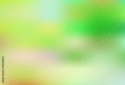 Light Green, Red vector blurred and colored pattern.
