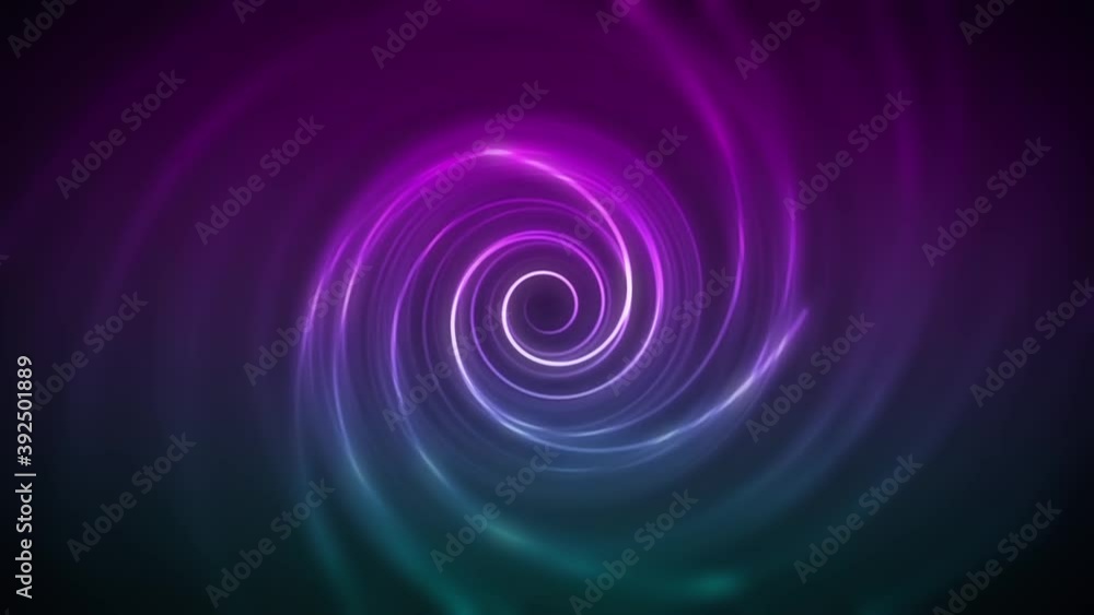 A hypnotizing looping background with a contrasting purple and cyan gradient and a spiraling object that rotates and twirls into its focused center. A hypnotizing looping background with a contrasting purple and cyan gradient and a spiraling object that rotates and twirls into its focused center.
