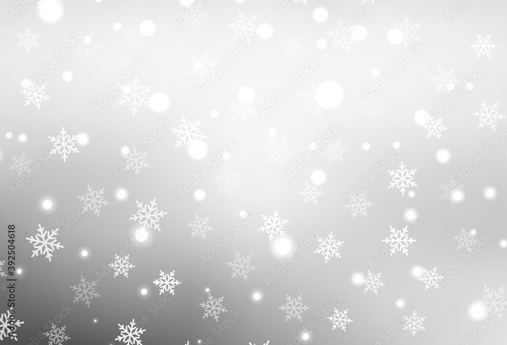 Light Gray vector pattern in Christmas style.