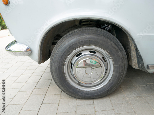 wheel of a car
