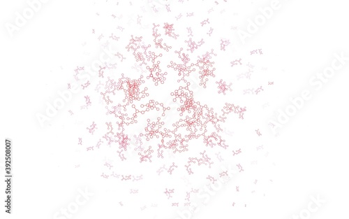 Light Pink  Red vector pattern with artificial intelligence network.