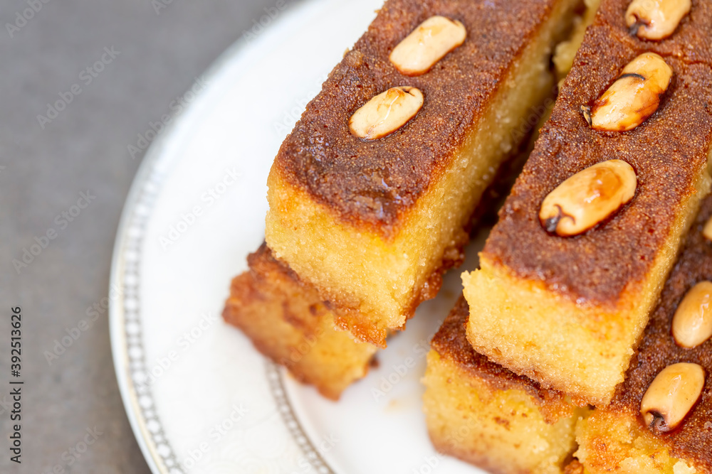 Turkish Dessert Sambali or Damascus Dessert (Sam Tatlisi) Turkish Dessert Sambali or Damascus Dessert (Sam Tatlisi)