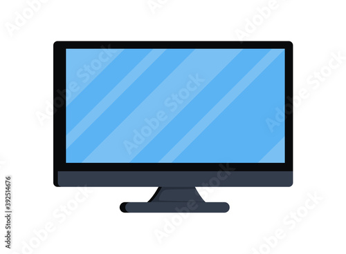 computer screen isolated on a white background vector illustration design.
