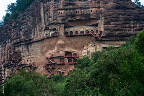 Foto Maijishan grottoes in the Northern Wei Dynasty