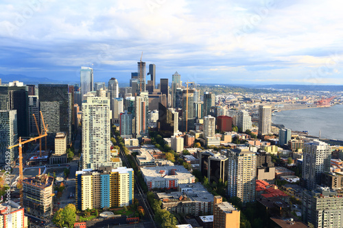 Seattle skyline  WA  USA.
