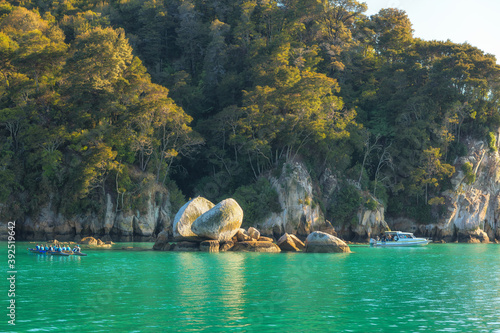 Split Apple Rock, Abel Tasman National Park, Tasman District, New Zealand photo