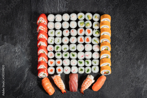 Delicious sushi set