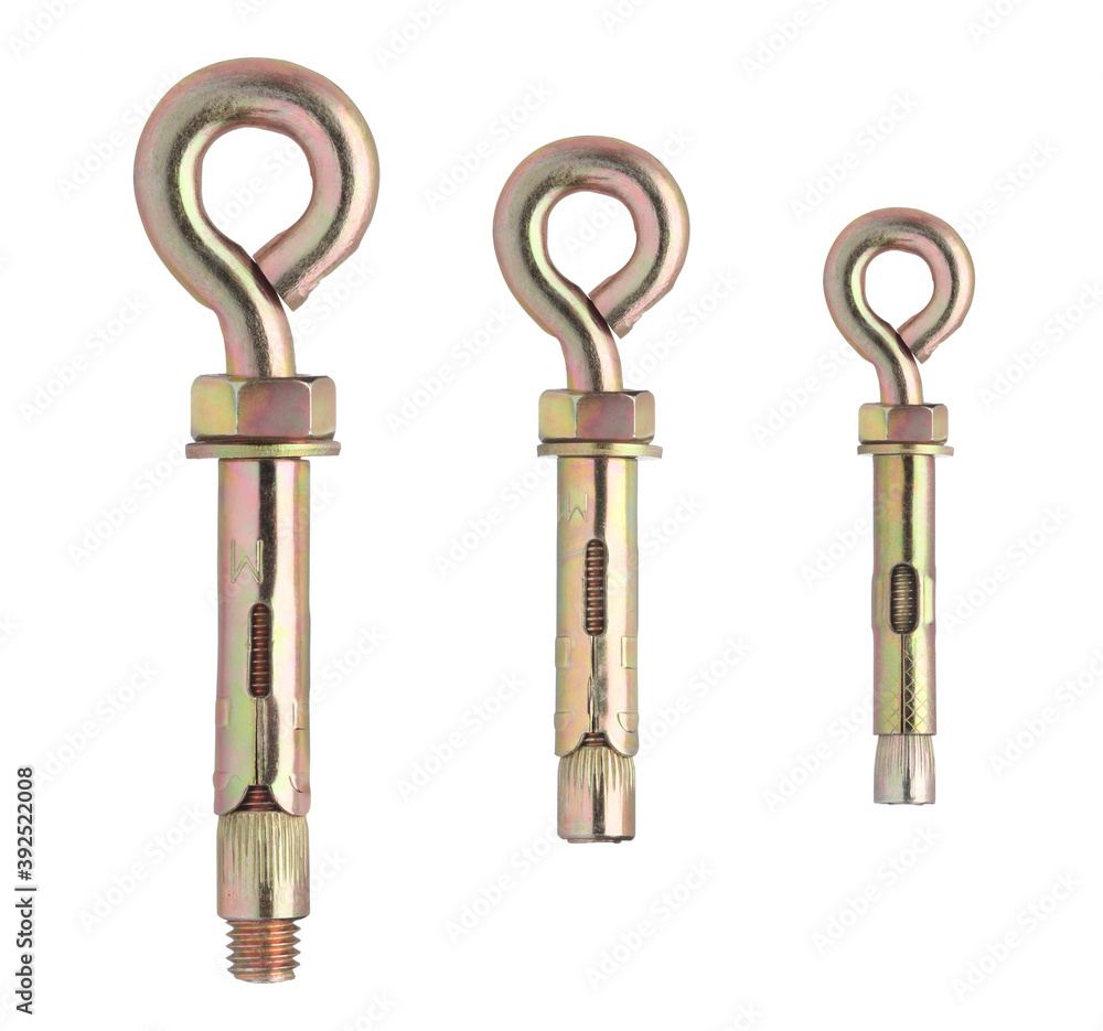 Anchor bolt with ring. Anker with ring for concrete construction. Bulk