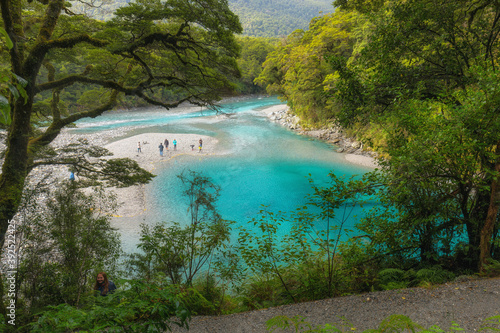 Картината върху платно Blue Pools Track, Mount Aspiring National Park, Otago New Zealand