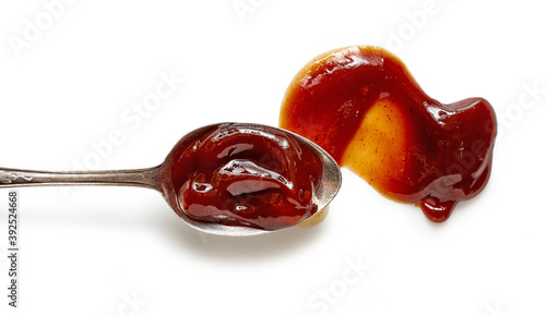 spoon of barbecue sauce