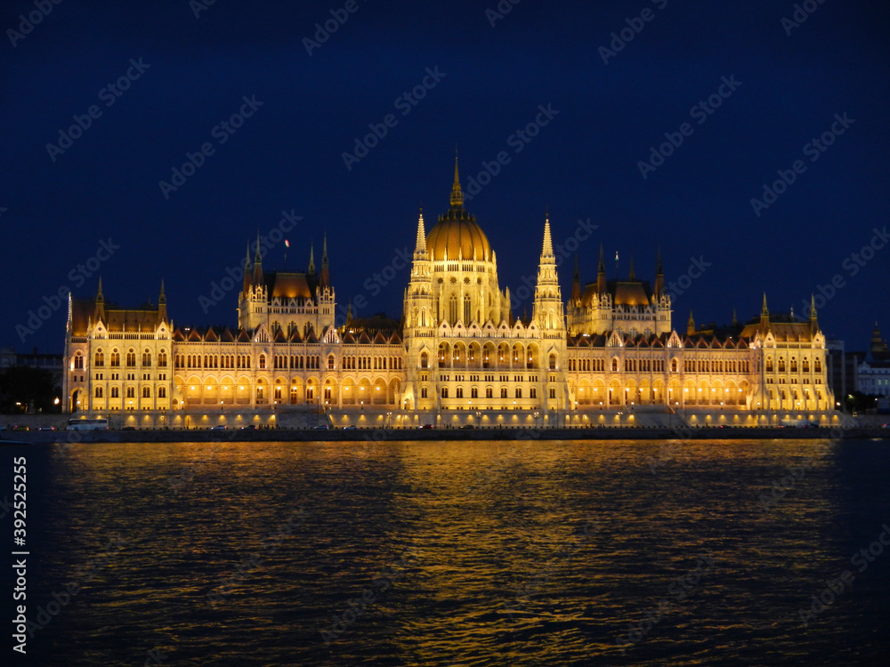 Hungarian parliament. Government seat in Hungary