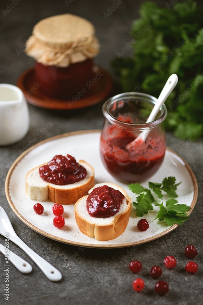 Homemade cranberry sauce for meat and cheese. Homemade cranberry sauce for meat and cheese.