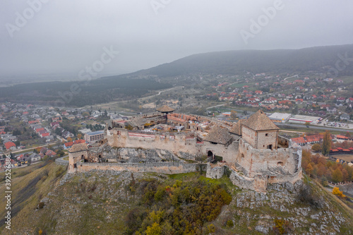 Hungary - Sümegi vár, Sümeg vára, The castle of Sumeg from drone view