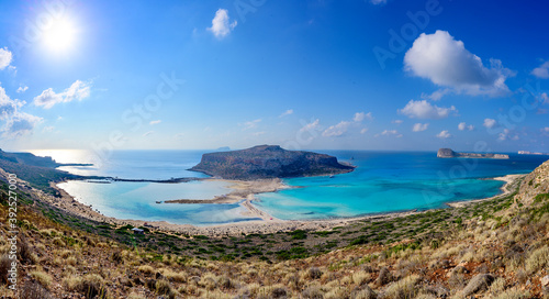 panoramic view of Balos lagoon - Crete