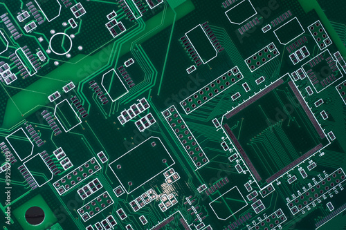 PCB close up. PCB backgroun...