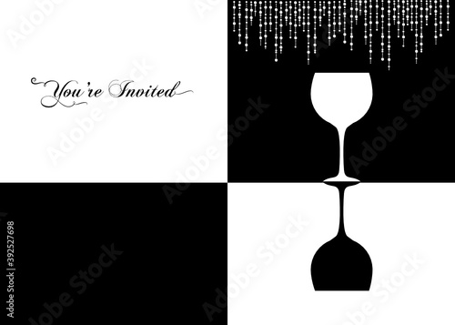 wine invitation background