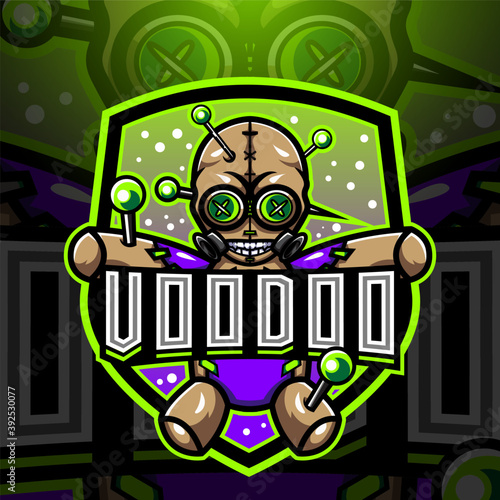 Voodoo esport mascot logo design