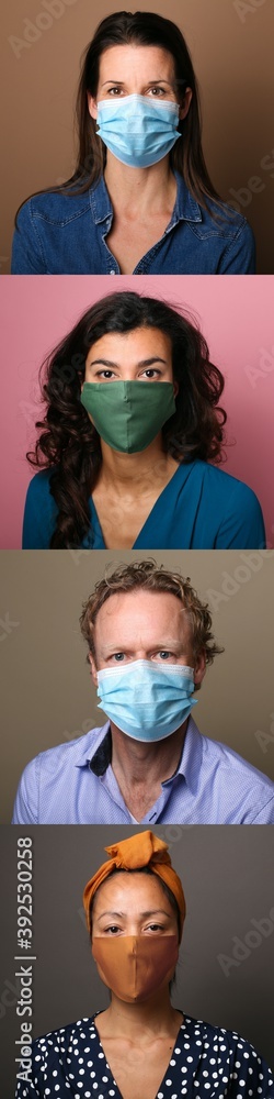 Beautiful people wearing a mouth mask Beautiful people wearing a mouth mask