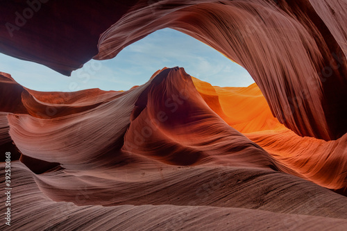 Antelope Canyon in arizona - background travel concept