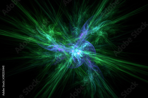 Elegant modern radiating waves flowing light abstract or background
