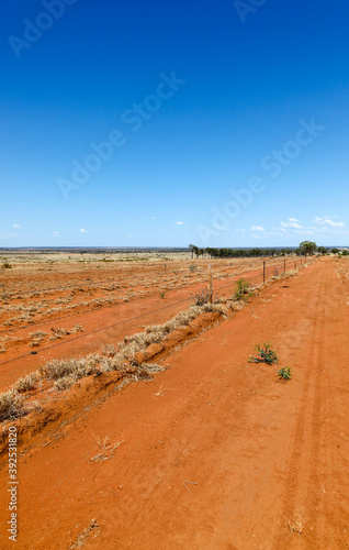 Queensland Outback - Parched Landscape South of Charters Towers - Queensland Australia