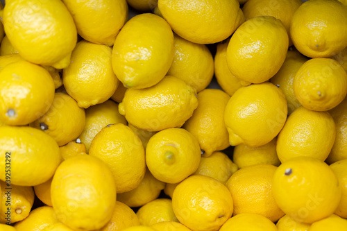 nice yellow lemons with bright color