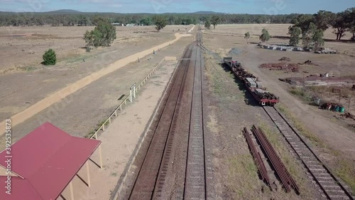 Muckleford Train Station. Victorian Goldfields Railway. Old railway station on the branch line off the main Echuca, Swan Hill lines in Victoria, Australia photo