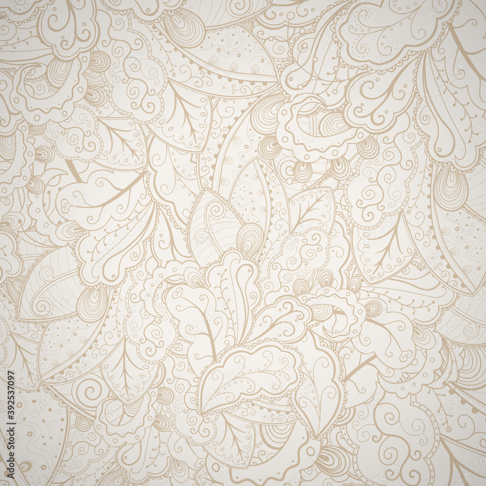 Floral abstract hand-drawn background. Floral abstract hand-drawn background.